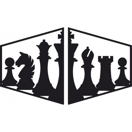 Elegantes Gemälde an der Wand einer Schachfigur - MIVAL | SENTOP