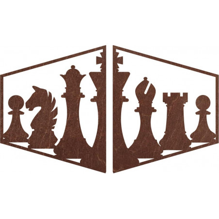 Elegantes Gemälde an der Wand einer Schachfigur - MIVAL | SENTOP