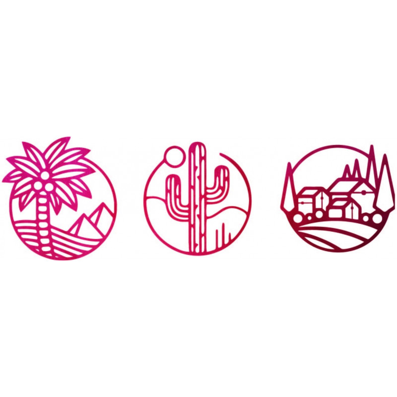 Dreiteiliges Wandbild Sahara - ARAHSA