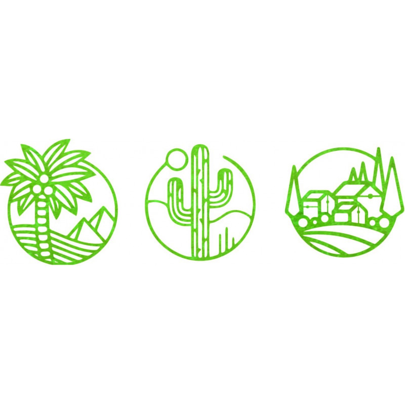 Dreiteiliges Wandbild Sahara - ARAHSA