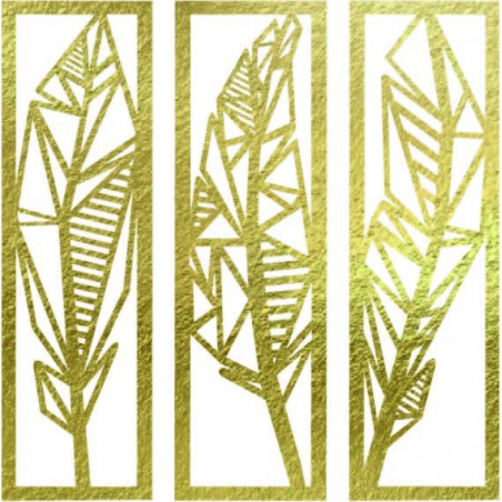 Modernes dreiteiliges Gemälde Bananenblätter - MUSACEAE