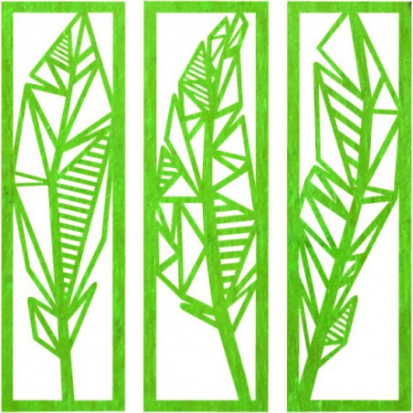 Modernes dreiteiliges Gemälde Bananenblätter - MUSACEAE