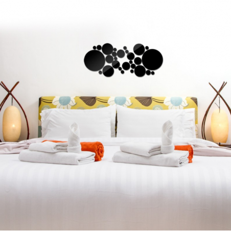 Dekorativer Spiegel. Spiegel Aufkleber an der Wand wie ein Bild oder Dekoration, 3D-Acryl-Aufkleber