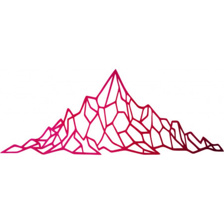 Polygonale Wanddekoration felsiger Hügel - AKVOYD