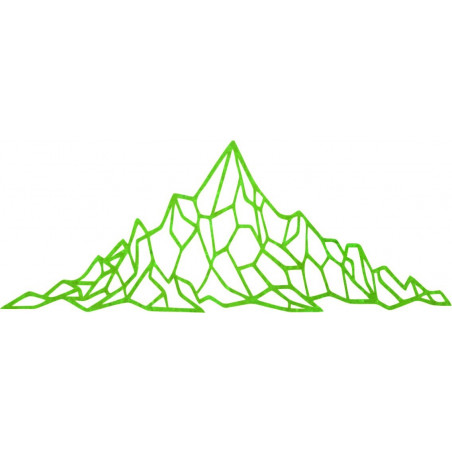 Polygonale Wanddekoration felsiger Hügel - AKVOYD