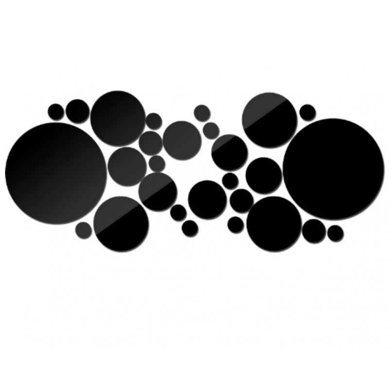 Dekorativer Spiegel. Spiegel Aufkleber an der Wand wie ein Bild oder Dekoration, 3D-Acryl-Aufkleber