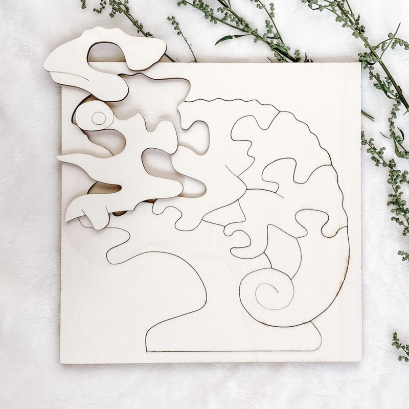 Montessori-Einlage aus Holz für Kinder -...