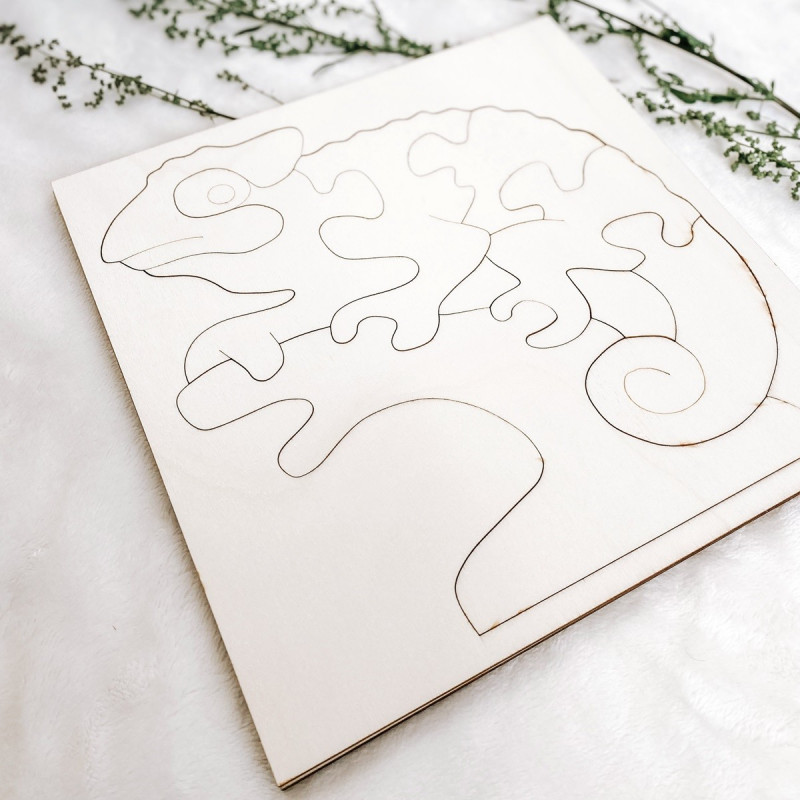 Montessori-Einlage aus Holz für Kinder -...