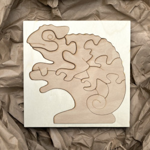 Zweifarbiger Montessori-Einlage aus Holz für Kinder -... 2