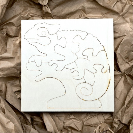 Montessori-Einlage aus Holz für Kinder - CHAMÄLEON | SENTOP