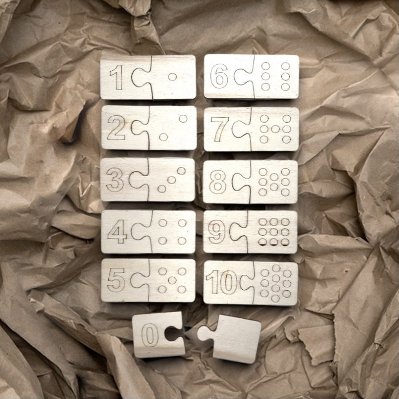 Montessori Holzeinsatz für Kinder - zweiteilig...