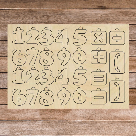 Montessori-Holz-Sinneshilfe - Mathematik | SENTOP H017 Pappel