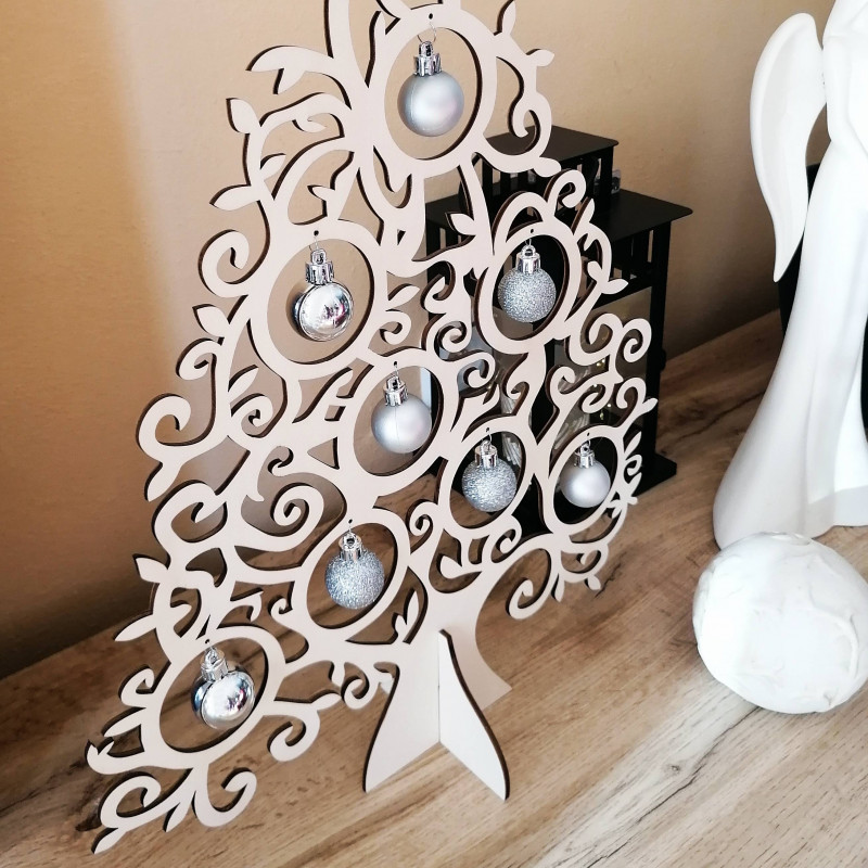 Holzweihnachtsbaum aus Naturholz - 40 cm, 50 cm...