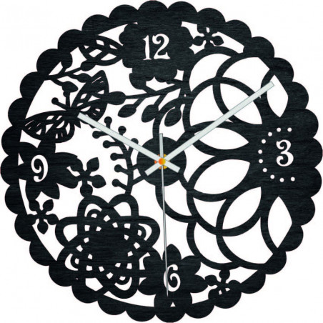 Holzwanduhr Schmetterlingswiese - FORSED