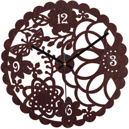 Holzwanduhr Schmetterlingswiese - FORSED