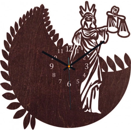 Uhr Tierkreiszeichen - Waage - sowohl schwarz und natürlich