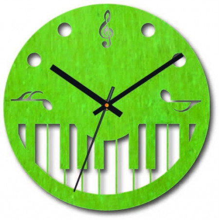 Wall Clock Noten und Klavier - HORTO