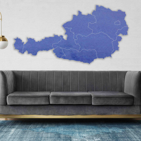 Holzkarte an der Wand von Österreich - 10 Stück | SENTOP