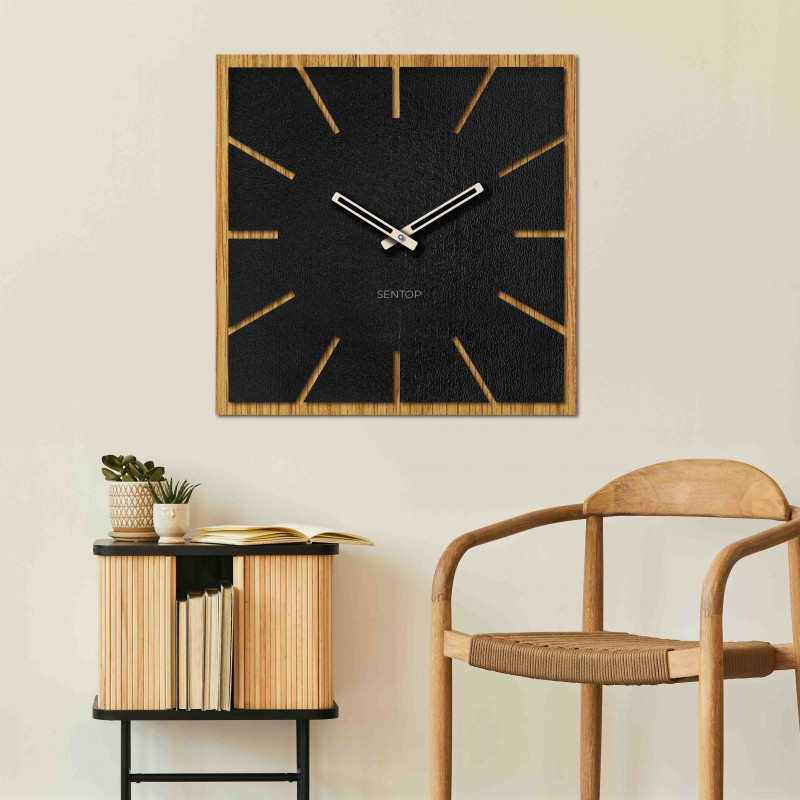 Große Wanduhr aus HDF DUB - bis zu 50 x 50 cm