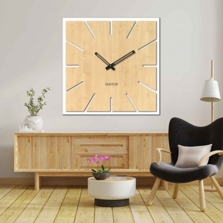 Holzwanduhr aus HDF AHORN - bis 50 x 50 cm | HDFK022