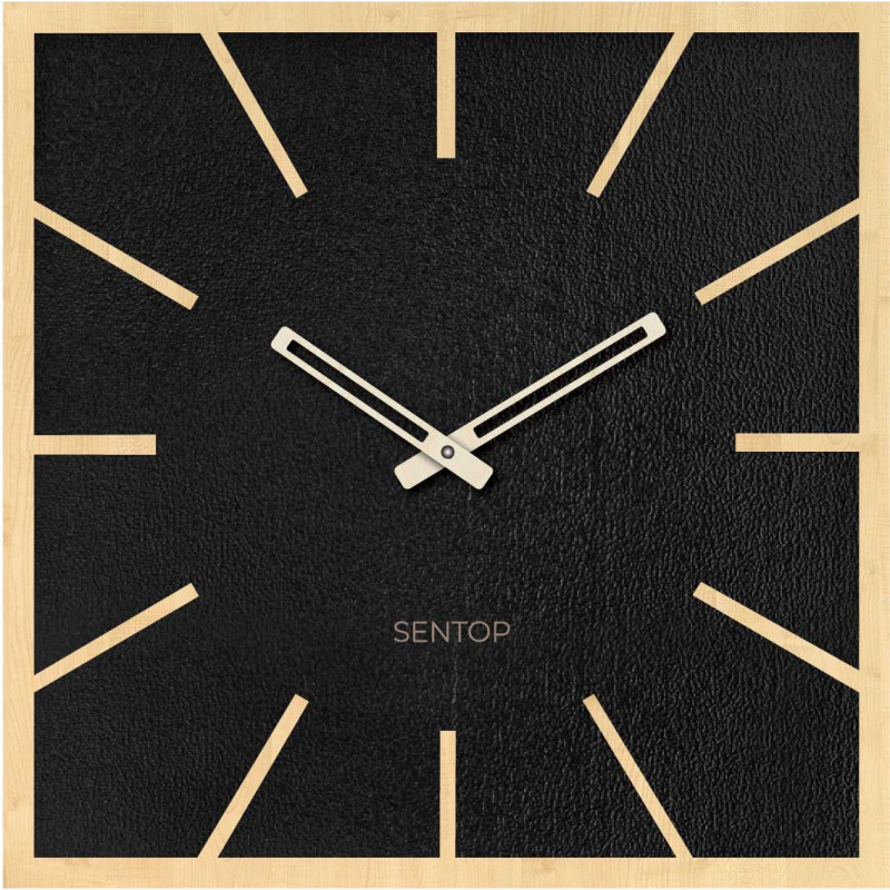 Holzwanduhr aus HDF AHORN - bis 50 x 50 cm |...