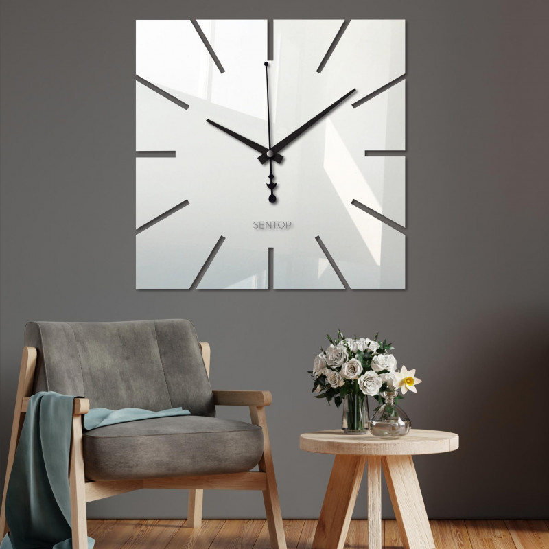 Wanduhr Minimalistisches Quadratisches Design - KAVARDI