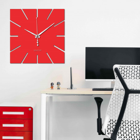 Wanduhr Minimalistisches Quadratisches Design - KAVARDI