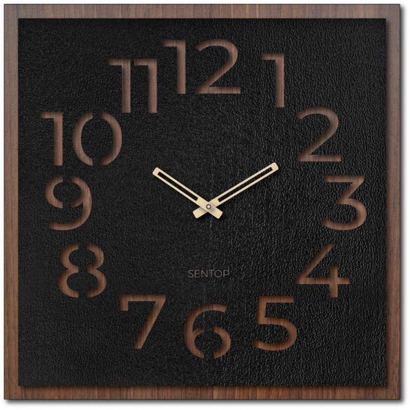 Holzwanduhr - Sentop | HDFK024 | Walnuss Wenge