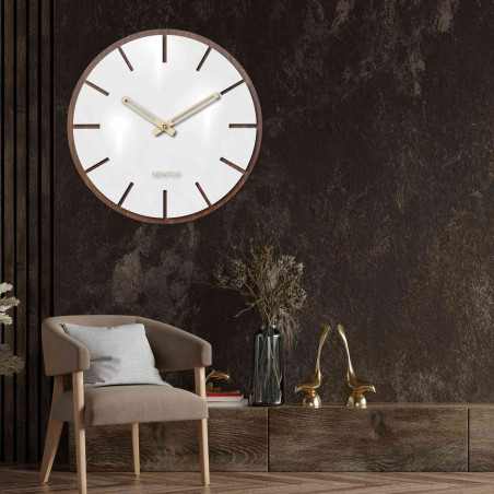 Holzwanduhr - Sentop | HDFK026 | Wenge Nuss