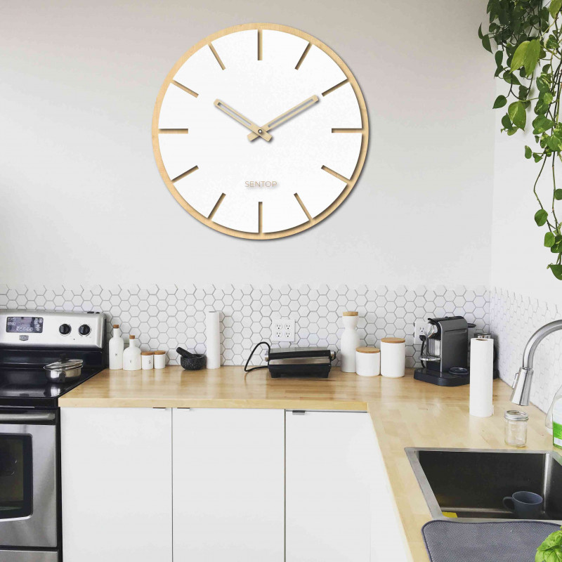 Holzwanduhr - Sentop | HDFK026 | Ahorn