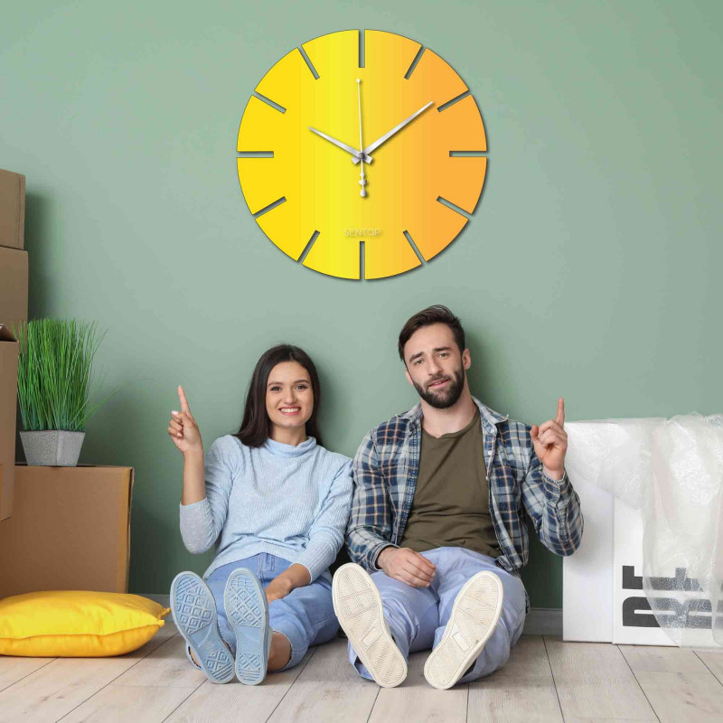 Plexiglas Wanduhr farbig - APLEND