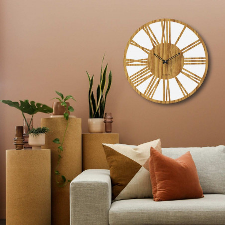 Holzwanduhr römische Ziffern - Sentop | HDFK029 | Eiche