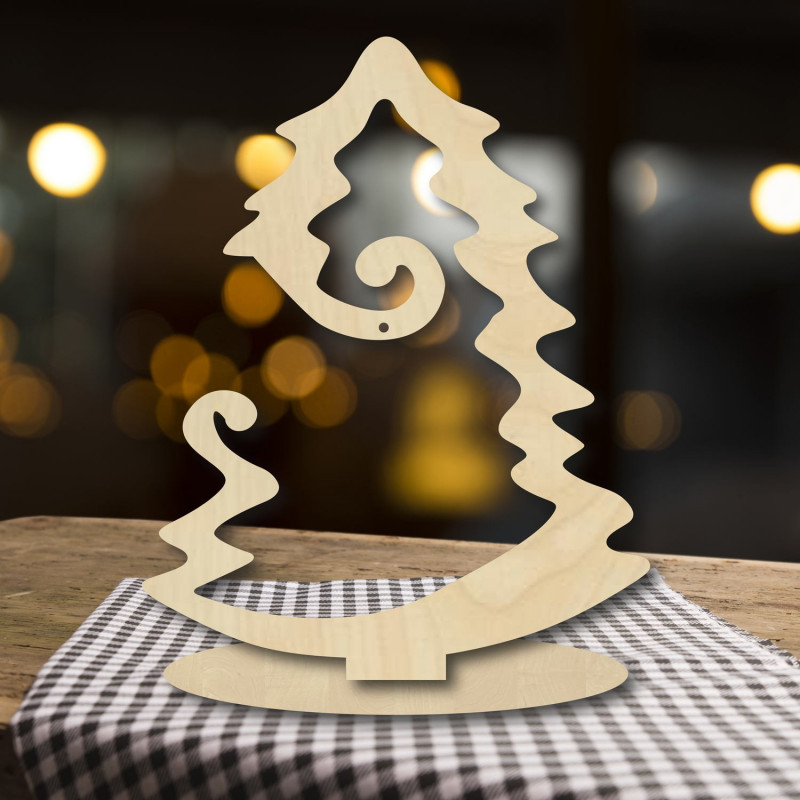 Weihnachtsbaum aus Holz aus Naturholz