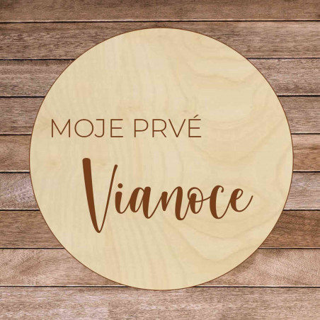 Hölzerner Meilenstein - Mein erstes Weihnachten 1 Stück