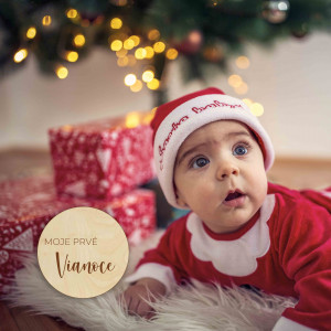 Hölzerner Meilenstein - Mein erstes Weihnachten 1 Stück 2