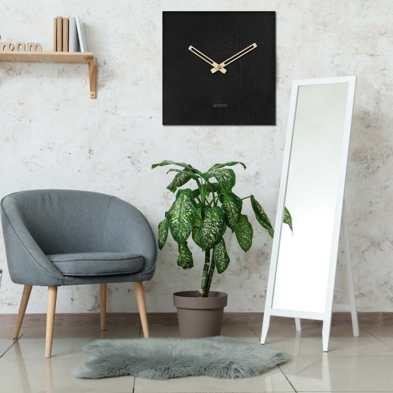 Minimalistische Wanduhr - Sentop quadratisch...