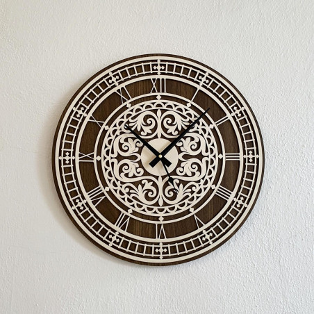 Elegante Wanduhr aus Holz - Sentop | PR0463 | doppellagig