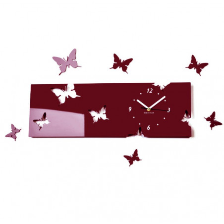 Moderne Wanduhr aus Plexiglas. Trends auf der Wanduhr als Geschenk. Clock X-momo. PMMA Moderne Wanduhr aus Plexiglas. Trends auf der Wanduhr als Geschenk. Clock X-momo. PMMA