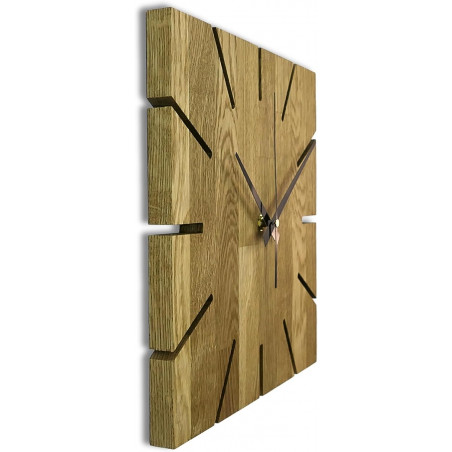Holzwanduhr aus Eichenholz Holzwanduhr aus Eichenholz