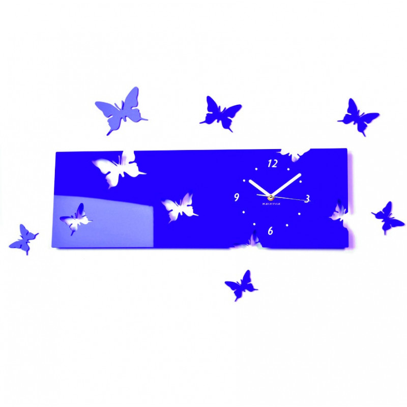 Moderne Wanduhr aus Plexiglas. Trends auf der Wanduhr als Geschenk. Clock X-momo. PMMA
