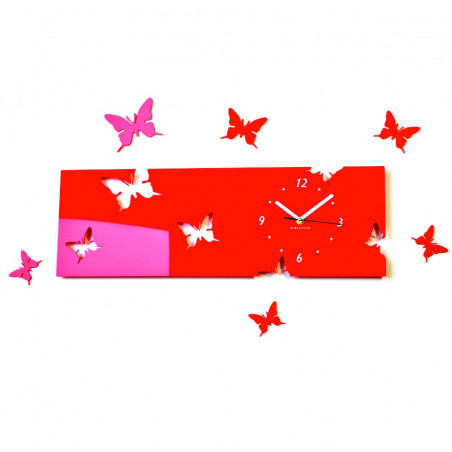 Moderne Wanduhr aus Plexiglas. Trends auf der Wanduhr als Geschenk. Clock X-momo. PMMA Moderne Wanduhr aus Plexiglas. Trends auf der Wanduhr als Geschenk. Clock X-momo. PMMA