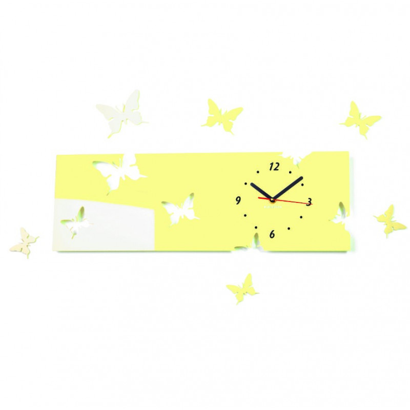Moderne Wanduhr aus Plexiglas. Trends auf der Wanduhr als Geschenk. Clock X-momo. PMMA