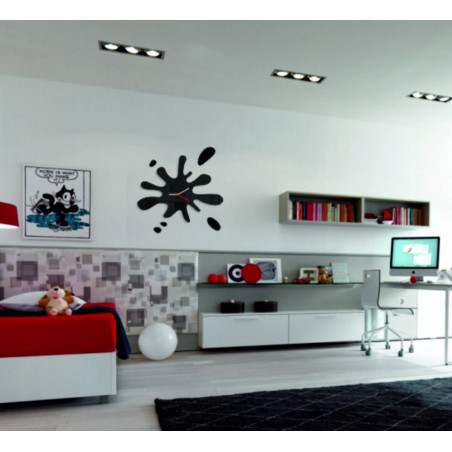 Abmessungen der X-momo Wanduhr. Design-Wanduhr aus PMMA Abmessungen der X-momo Wanduhr. Design-Wanduhr aus PMMA