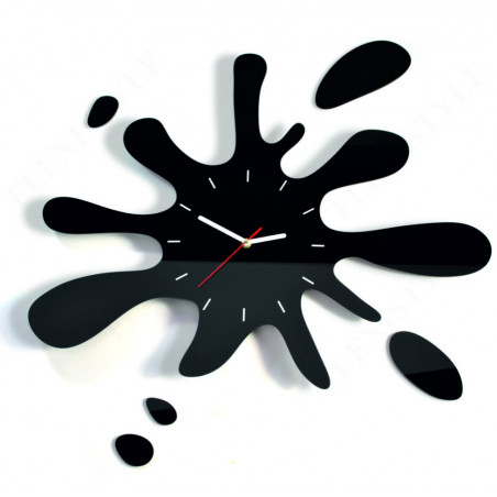 Abmessungen der X-momo Wanduhr. Design-Wanduhr aus PMMA Abmessungen der X-momo Wanduhr. Design-Wanduhr aus PMMA