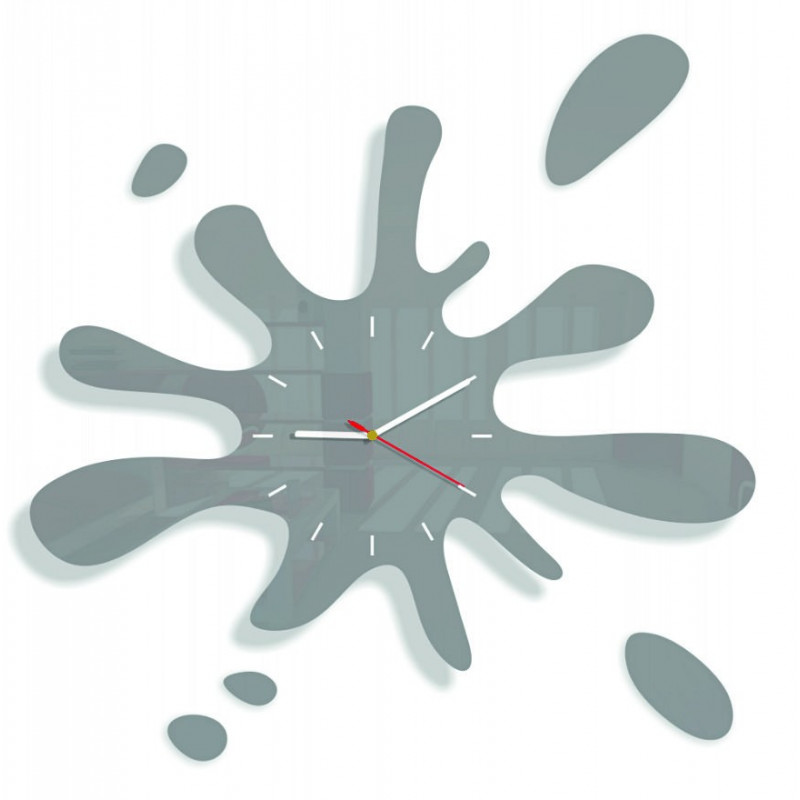 Abmessungen der X-momo Wanduhr. Design-Wanduhr aus PMMA