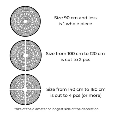 Elegantes Holzmandala - Exklusive Wanddekoration aus Holz für den Wohnbereich