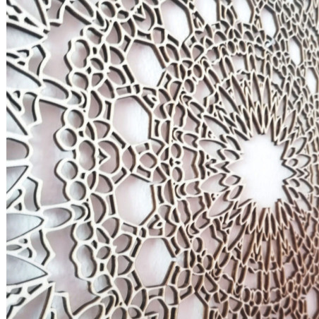 Holzmandala für die Wand - Dichter