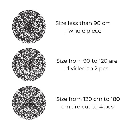 Elegantes Holzmandala an der Wand - SOFIS