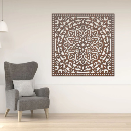 Wandbild aus Holz quadratisch - orientalisches Mandala Wandbild aus Holz quadratisch - orientalisches Mandala