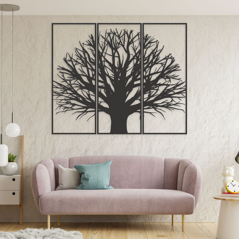 Modernes dreiteiliges Wandbild Baum | KRAFTTRA